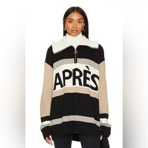 Weston Half Zip Pullover in Apres Stripe Knit